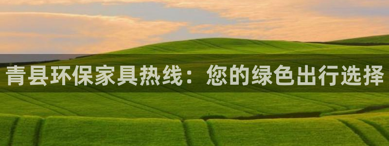 杏耀是什么平台：青县环保家具热线：您的绿色出行选择